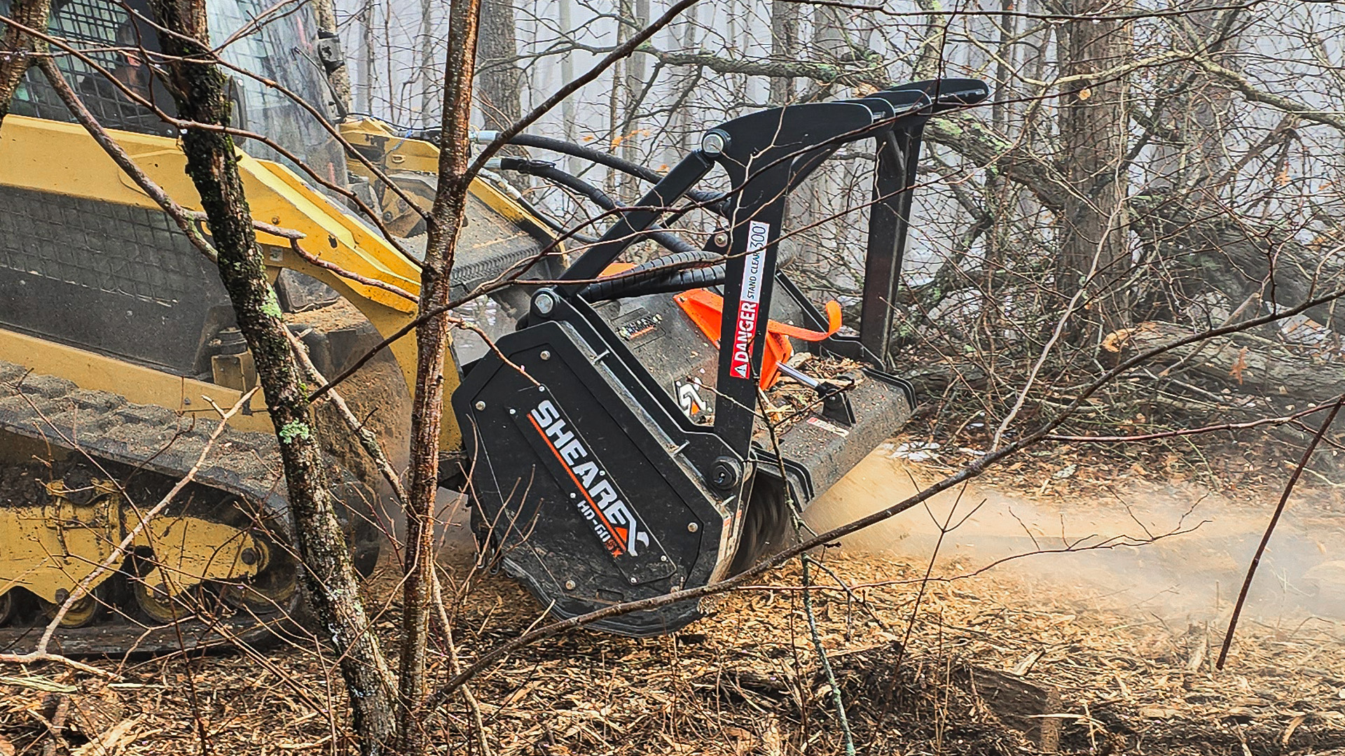 1- Shearex Solid Drum Mulcher for Land Clearing