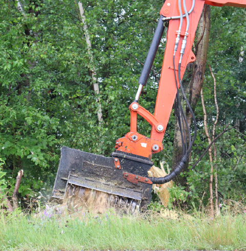 Shearex excavator mulcher VM-35 compact excavator